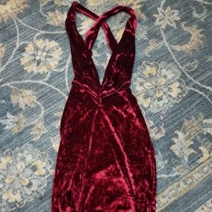 Burgandy/Red Velvet Windsor Dress